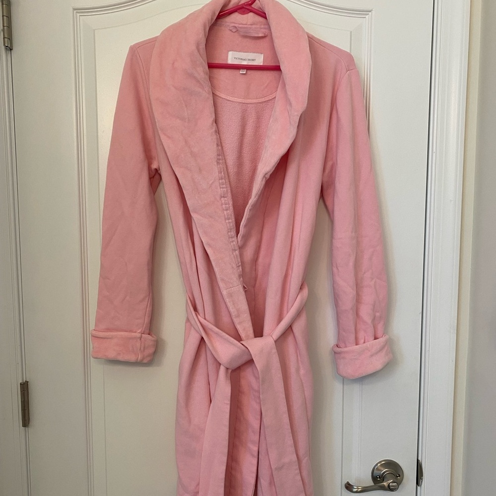 Pink Victoria’s Secret robe
